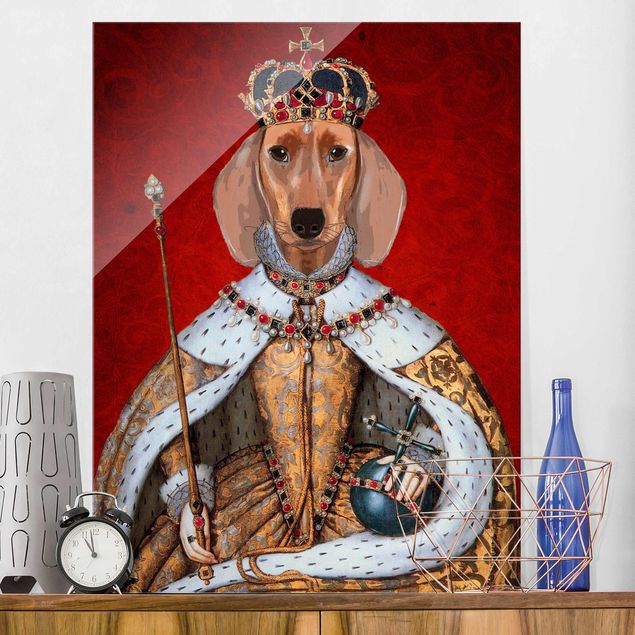 Kitchen Animal Portrait - Dachshund Queen