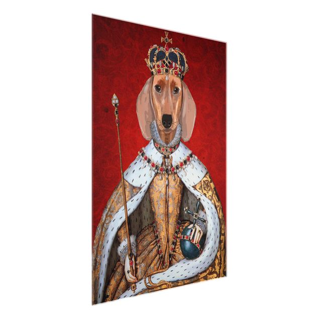 Animal wall art Animal Portrait - Dachshund Queen