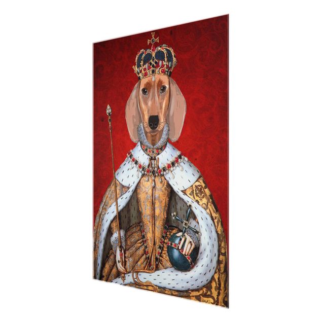 Prints Animal Portrait - Dachshund Queen