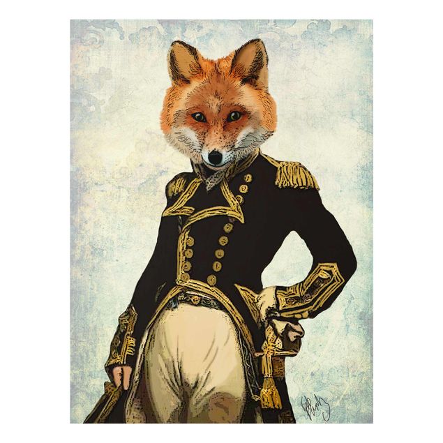 Black prints Animal Portrait - Fox Admiral