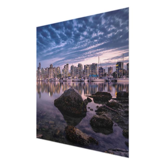 Wall art purple Vancouver At Sunset