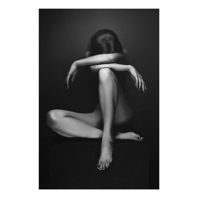 Black and white wall art Desperate Woman