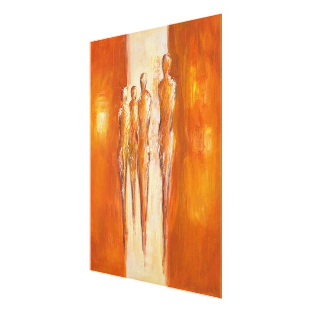 Prints Petra Schüßler - Four Figures In Orange 02