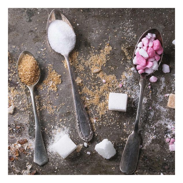 Grey prints Vintage Spoon With Sugar