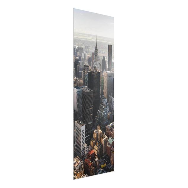 Glass prints architecture and skylines From the Empire State Building Upper Manhattan NY
