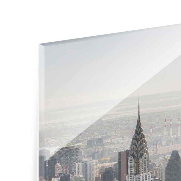 Grey canvas art From the Empire State Building Upper Manhattan NY