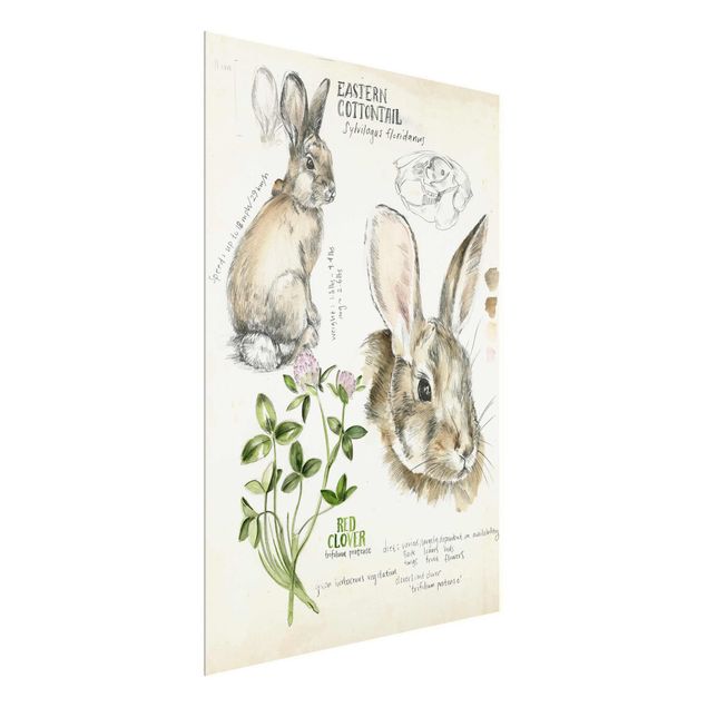 Floral prints Wilderness Journal - Rabbit