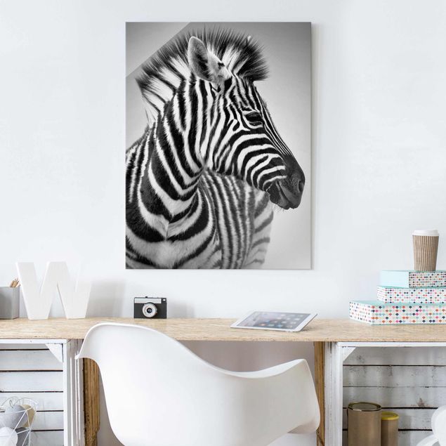 Prints zebra Zebra Baby Portrait II