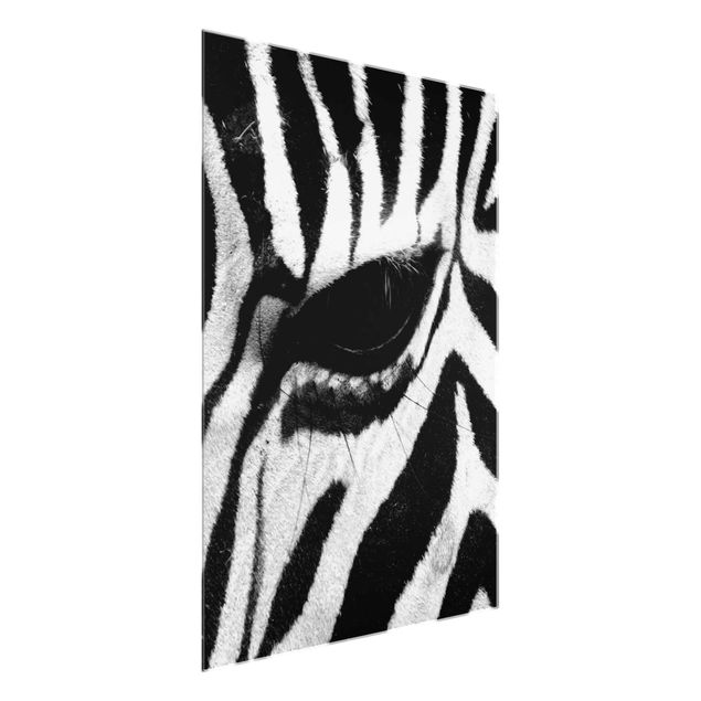Glass prints pieces Zebra Crossing