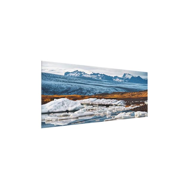 Mountain wall art Glacier Lagoon