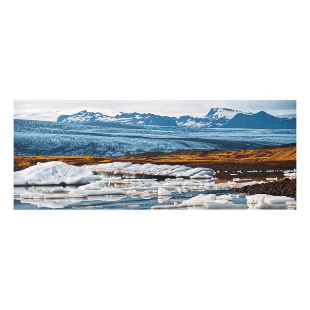 Glass prints landscape Glacier Lagoon