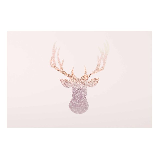 Modern art prints Shimmering Deer
