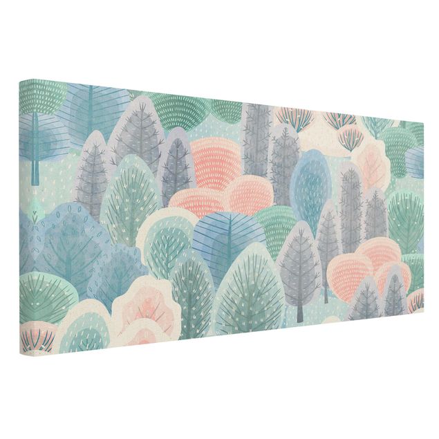 Prints flower Happy Forest In Pastel