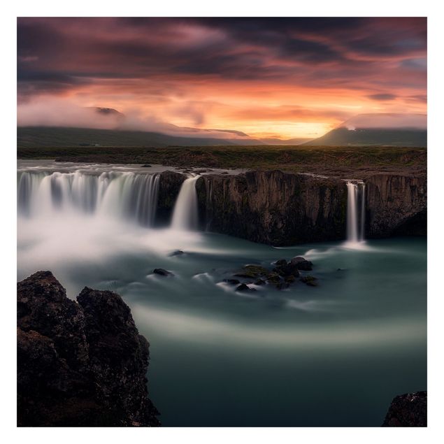 Wallpapers landscape Goðafoss Waterfall In Iceland