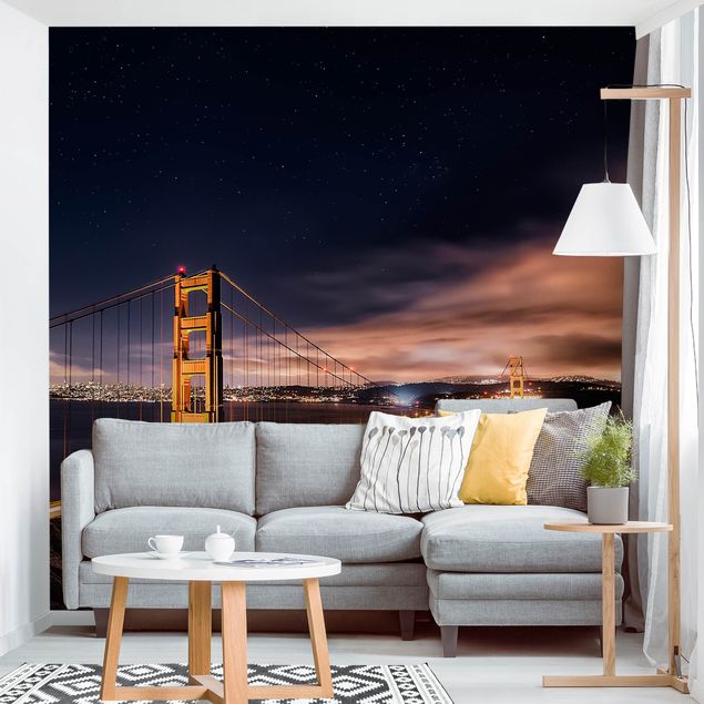 Wallpapers architecture and skylines Golden Gate To Stars