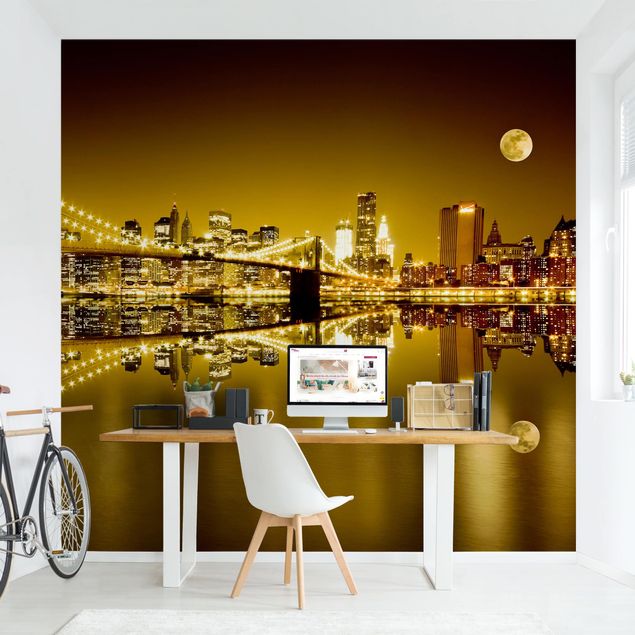 Modern wallpaper designs Golden New York