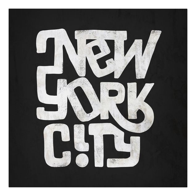 Modern art prints Graffiti Art Calligraphy New York City Black