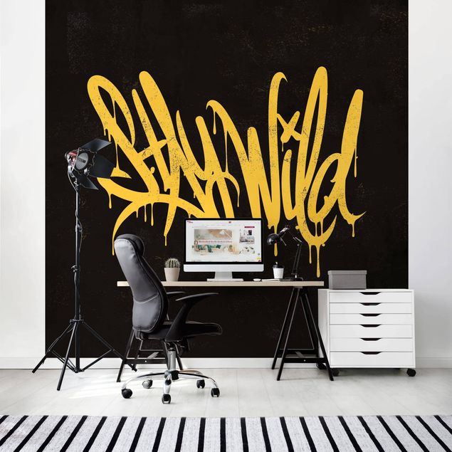 Wallpapers yellow Graffiti Art Stay Wild
