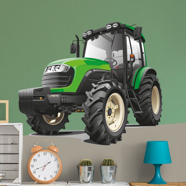 Car wall decals Big green tractor
