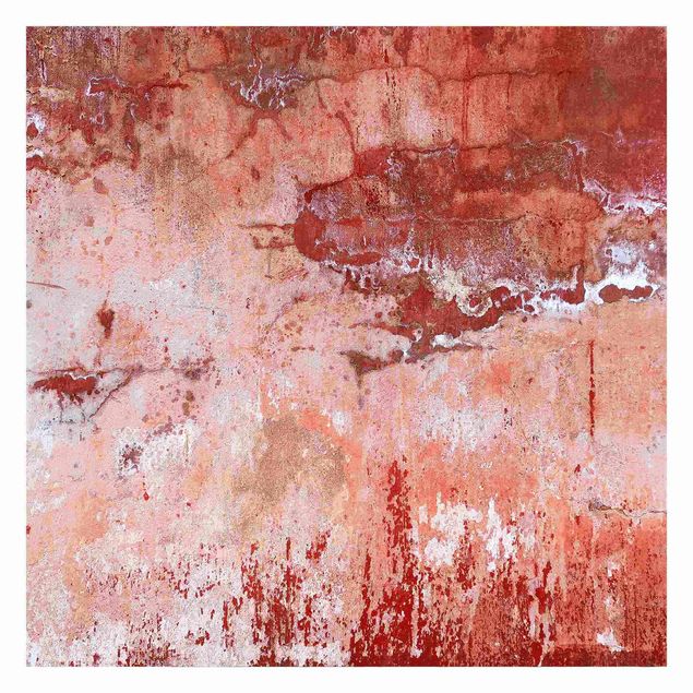 Self adhesive wallpapers Grunge Concrete Wall Red