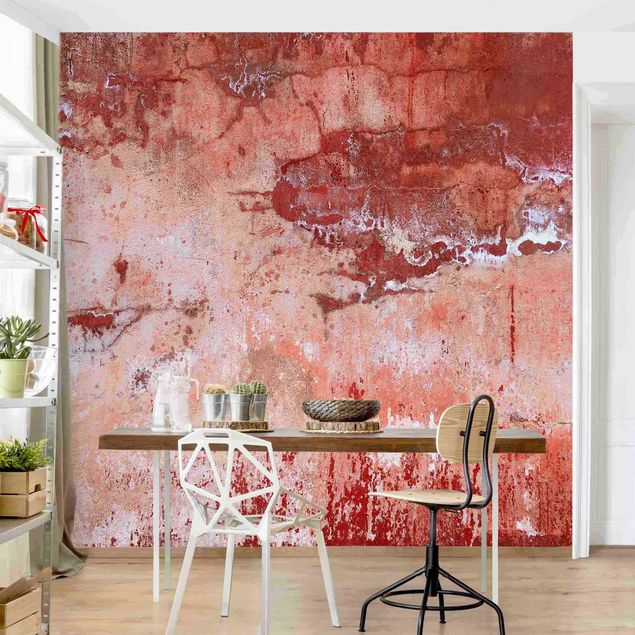 Wallpapers stone Grunge Concrete Wall Red