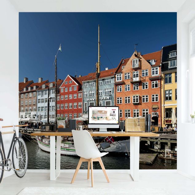 City skyline wallpaper Port In Copenhagen
