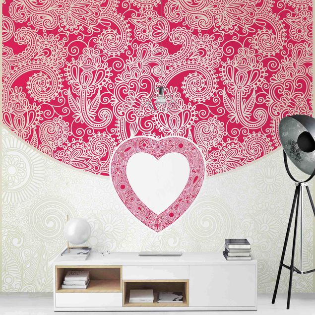 Contemporary wallpaper Heart Pattern