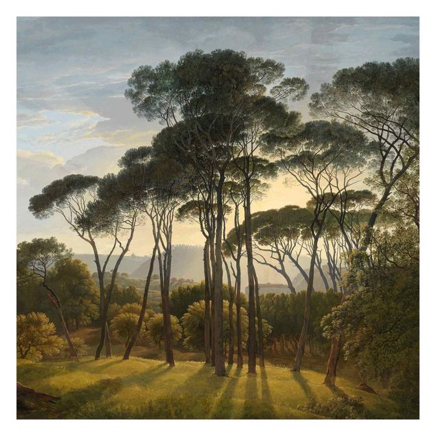 Adhesive wallpaper Hendrik Voogd Landscape With Trees In Oil