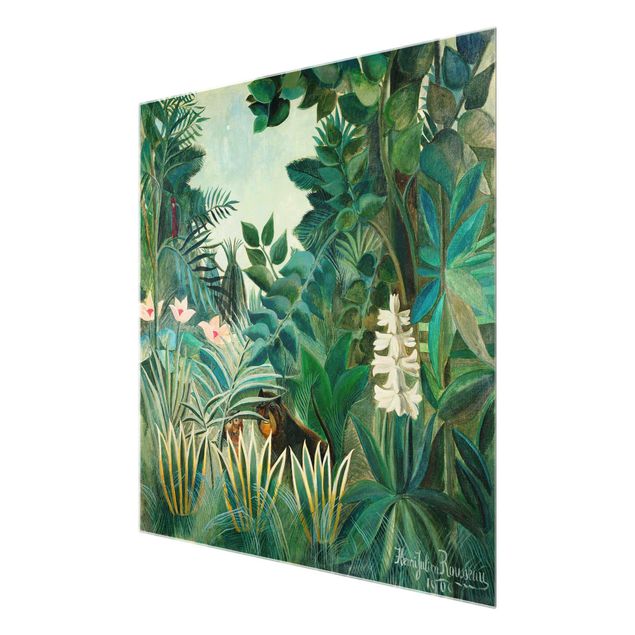 Flower print Henri Rousseau - The Equatorial Jungle