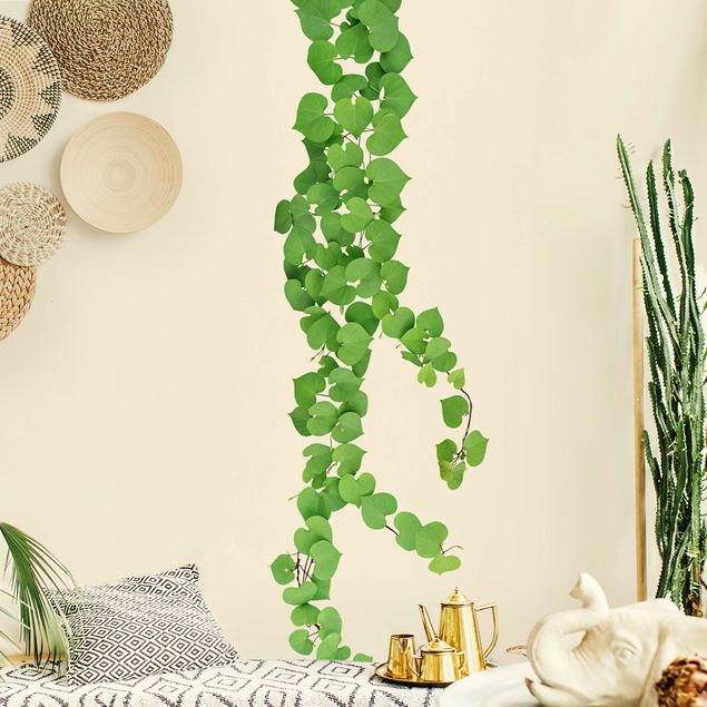 Wall stickers tendril Heart-shaped leaves tendril