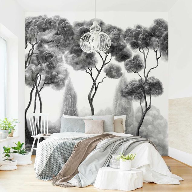 Modern wallpaper designs Tall tTees in Black and White