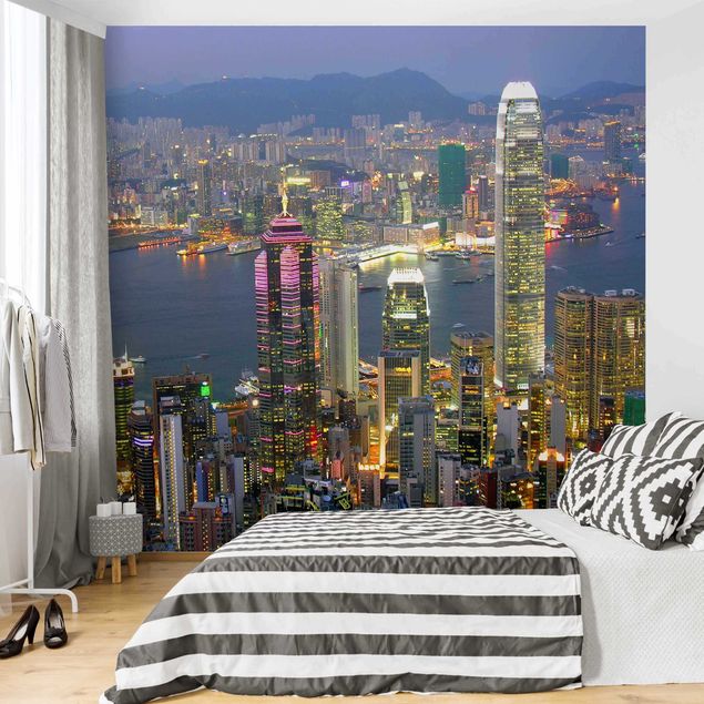 City skyline wallpaper Hong Kong Skyline