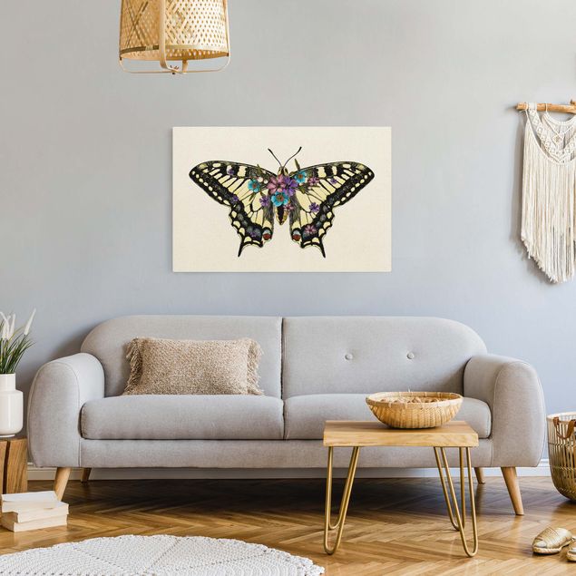 Contemporary art prints Illustration Floral Swallowtail