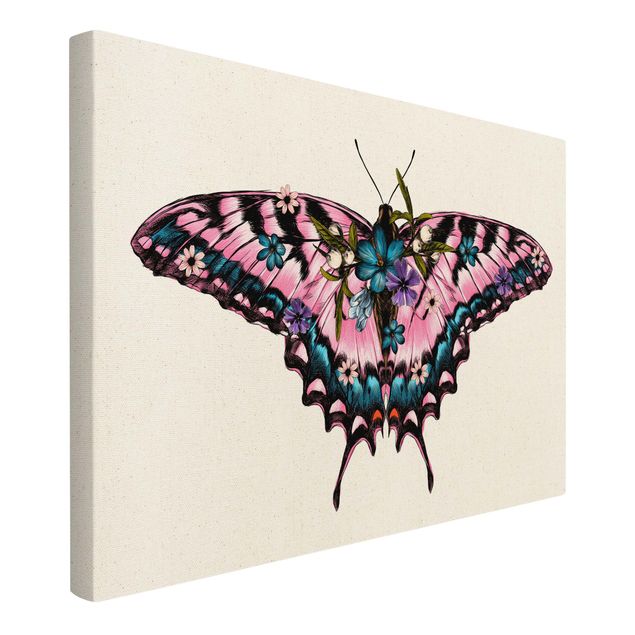 Modern art prints Illustration Floral Tiger Swallowtail