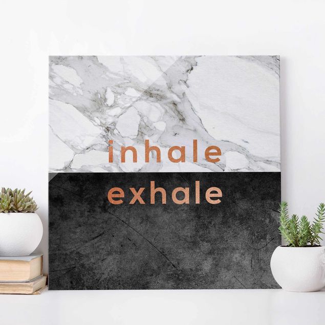 Kitchen Inhale Exhale Copper And Marble