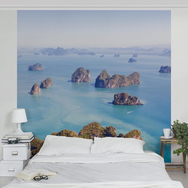 Wallpaper sea Island In The Ocean