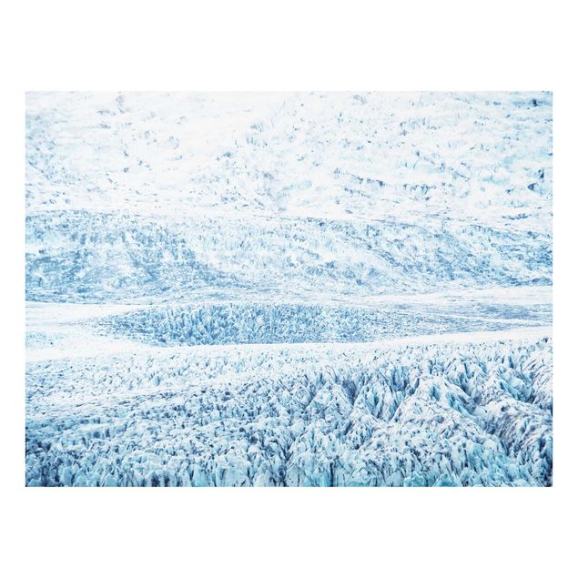 Nature art prints Icelandic Glacier Pattern