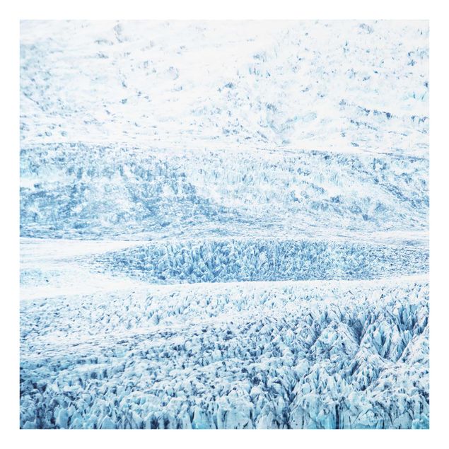 Nature art prints Icelandic Glacier Pattern