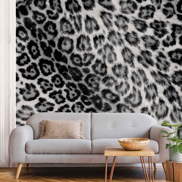 Wallpapers cat Jaguar Skin Black And White