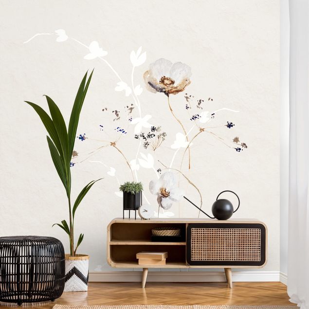 Contemporary wallpaper Japanese Ikebana