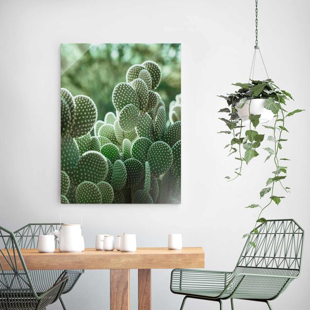 Glass prints flower Cacti