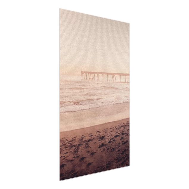 Sea prints California Crescent Shaped Shore
