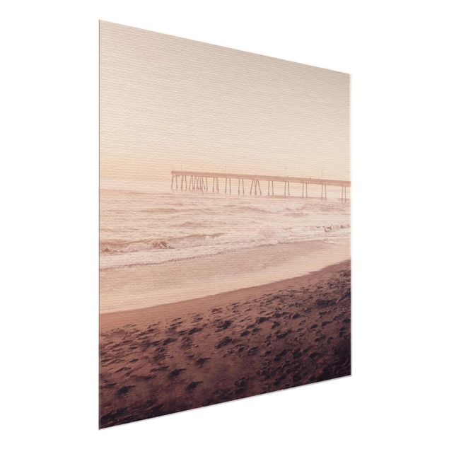 Sea prints California Crescent Shaped Shore