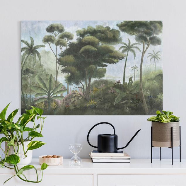 Landscape canvas prints Caribbean Jungle