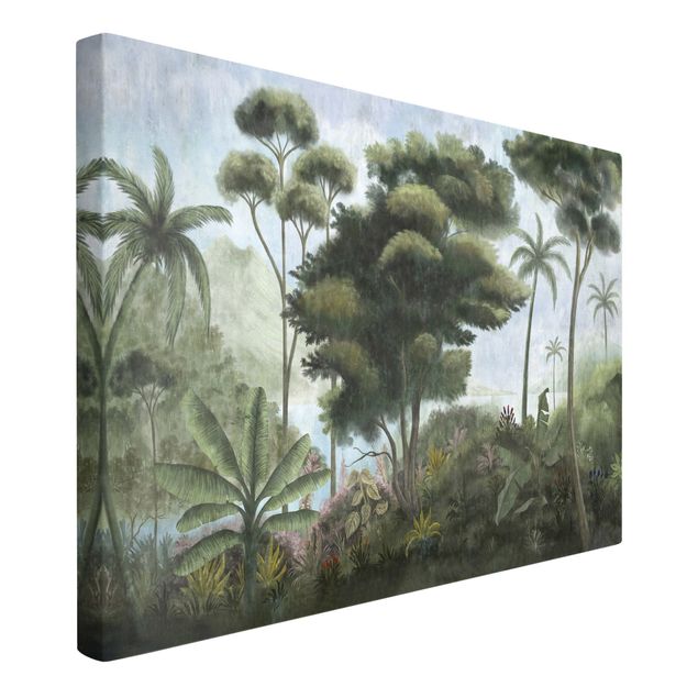 Tree print Caribbean Jungle