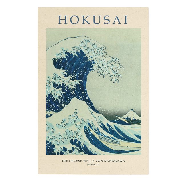 Navy wall art Katsushika Hokusai - The Big Wave Of Kanagawa - Museum Edition