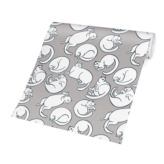 Wallpapers patterns Cat Pattern In Grey
