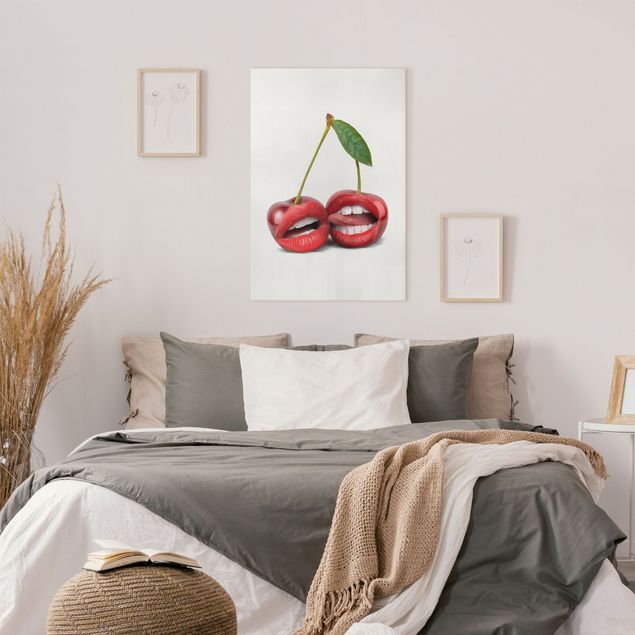 Canvas art Cherry Lips
