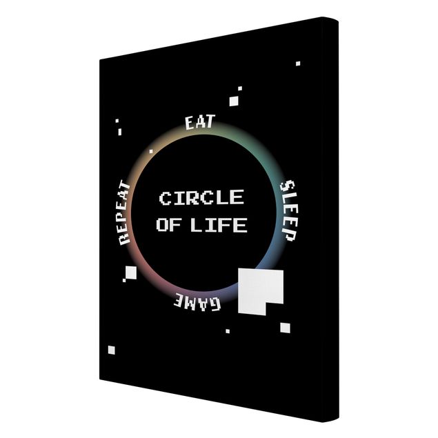 Canvas prints Classical Video Game Circle Of Life