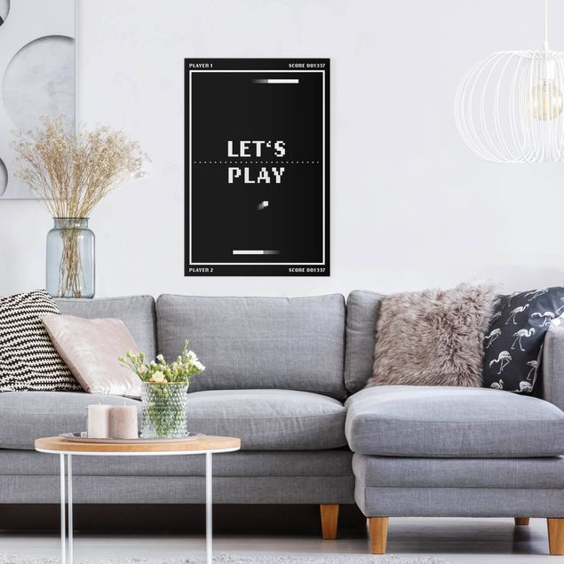 Prints quotes Classical Video Game In Black And White Let's Play